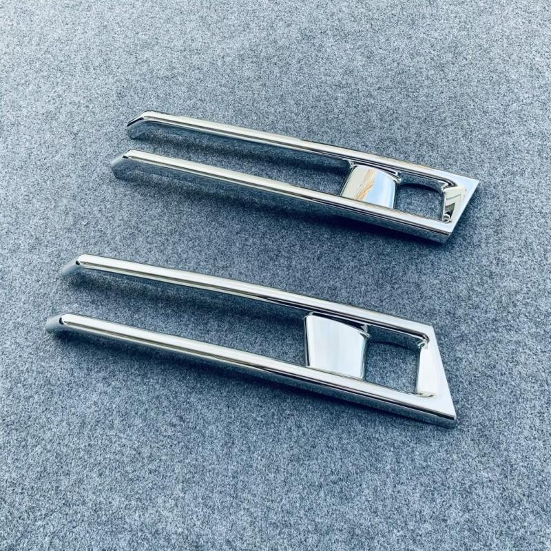 For Nissan SERENA C28  2024 ABS Chrome Front Rear Fog Lights Cover Fog Lamp Strip Decoration Cover Exterior Accessories