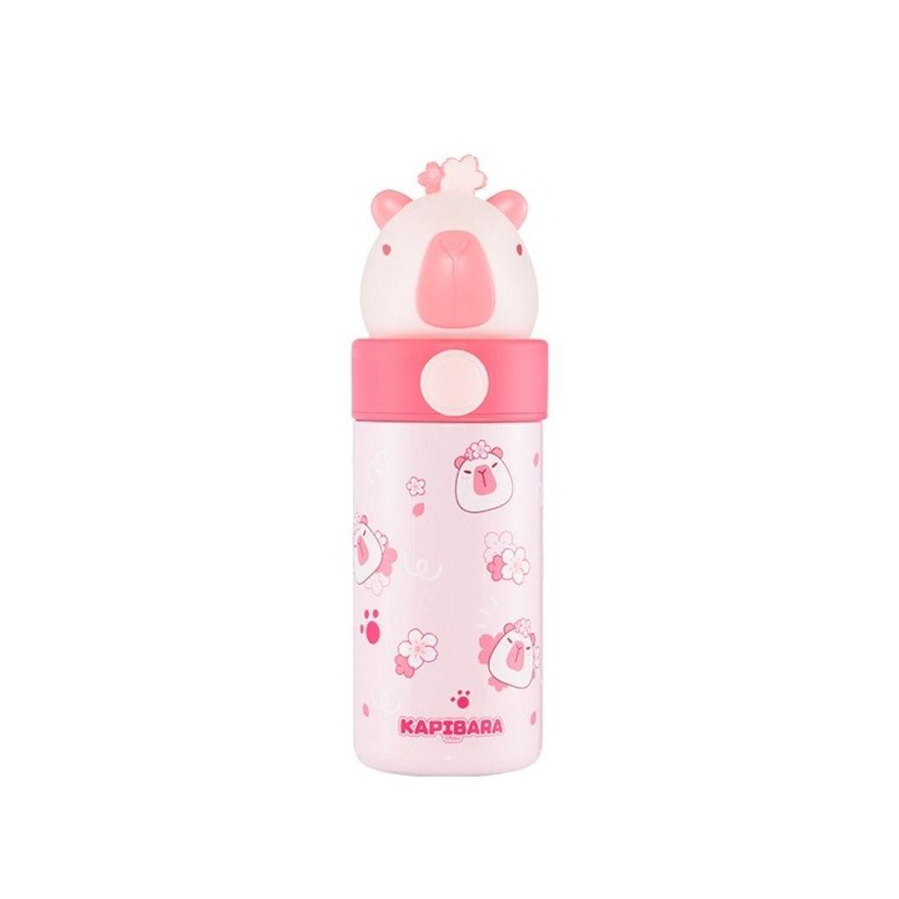 

316 Stainless Steel Capybara Water Cup 350ml Insulated Bottle New Plush Water Bottle 350ml розовый