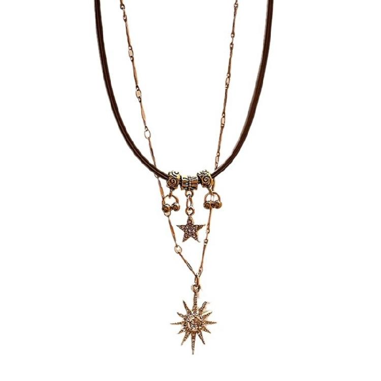 Простое и Шикарное Ожерелье Модная Изящная Цепочка на Ключицы Украшение Цепочка на Шею Шарм 1