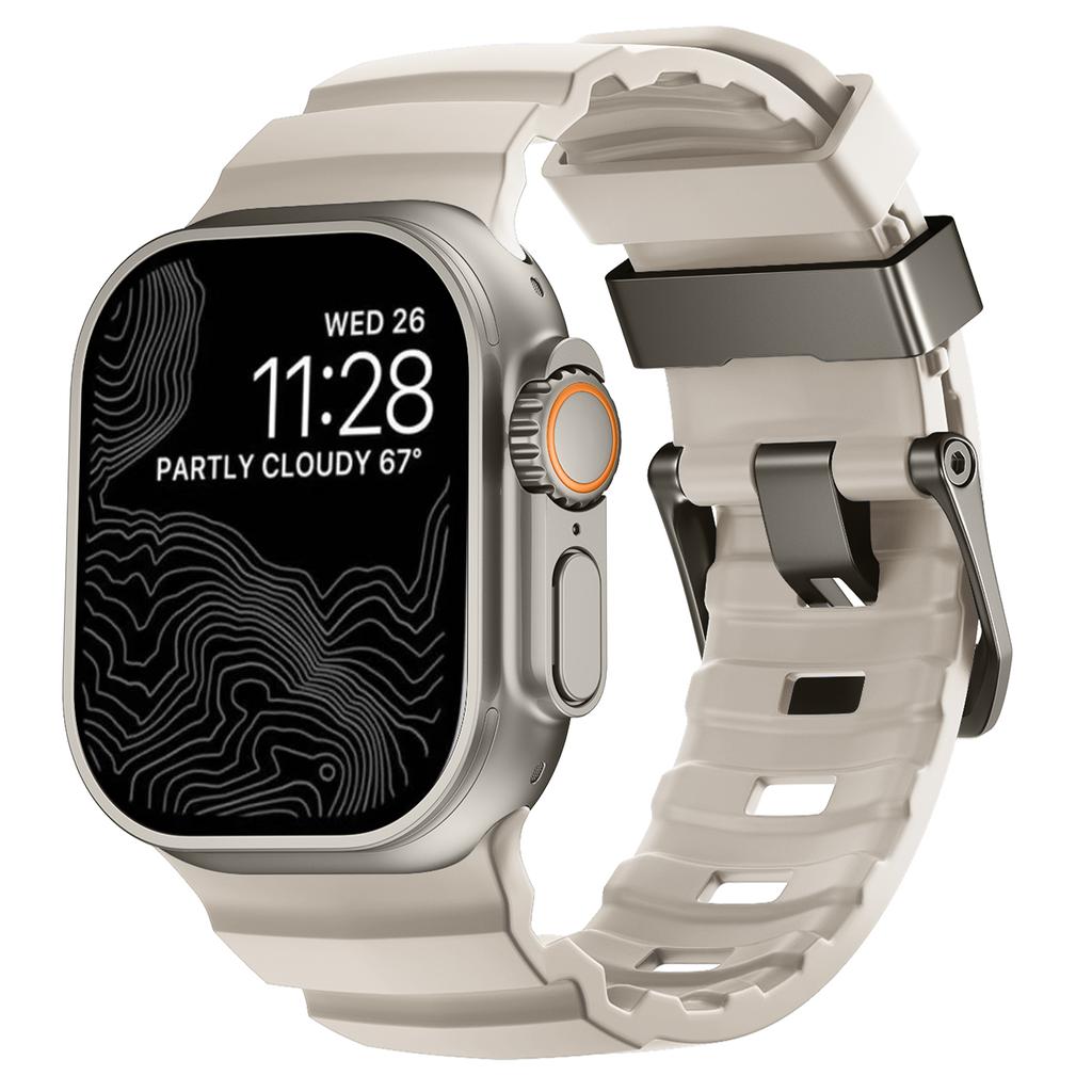 Trail Silicone Strap For Apple Watch Ultra 3 2 49mm Band 11 10 9 8 7 46mm 45mm High-end Bracelet Wristband iWatch 6 5 SE 3 44mm
