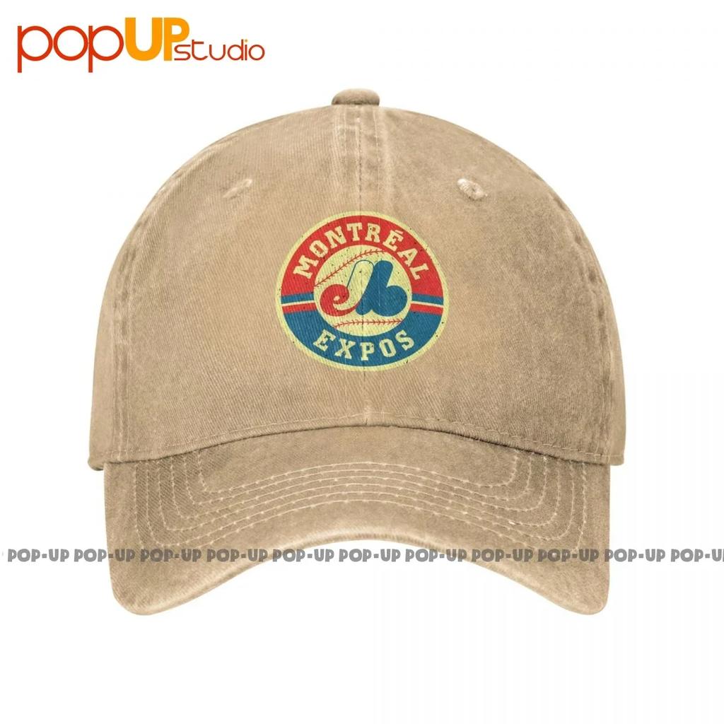 Montreal Expos  Washed Denim Baseball Cap Trucker Hats Summer Headwear