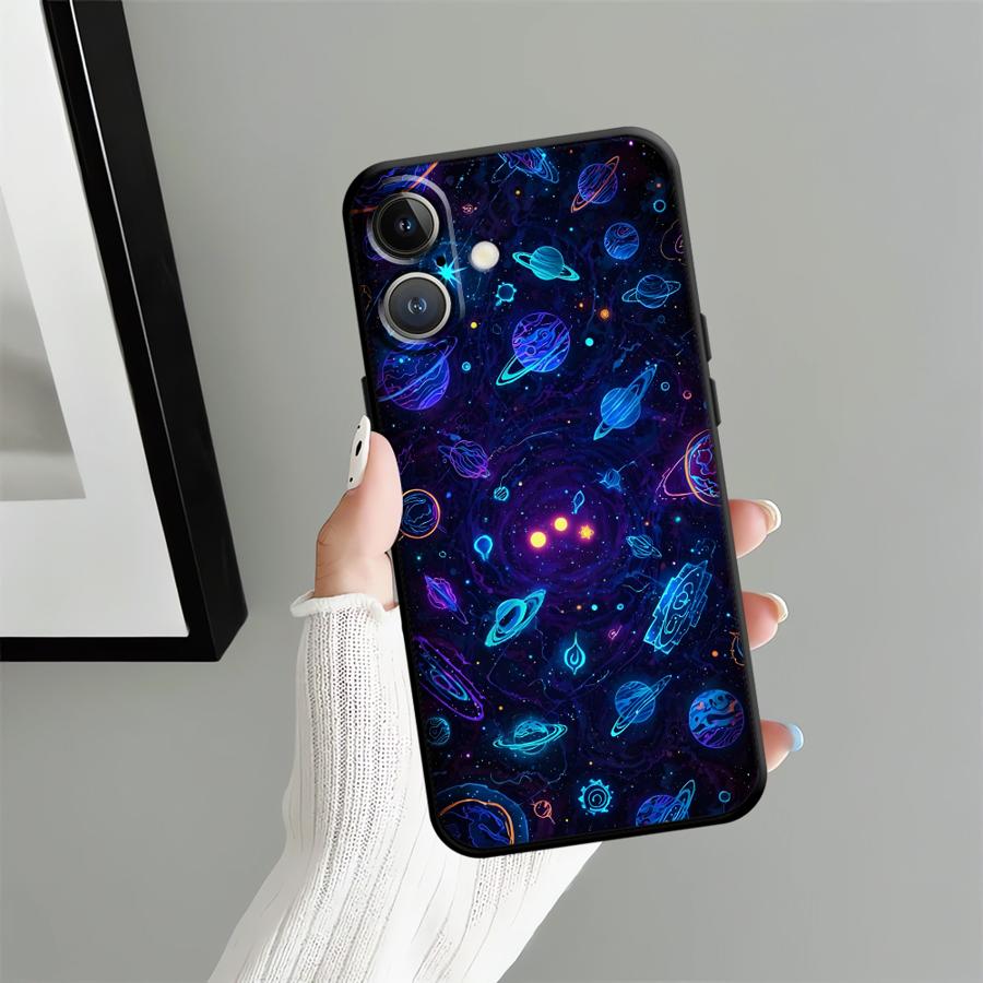 

Universe Planet Art Phone Case for Apple iPhone 11 13 XR XS MAX 16 12 14 17 Pro Max Air 15 Pro 7 8 Funda Phone Cover iPhone 15 Pro