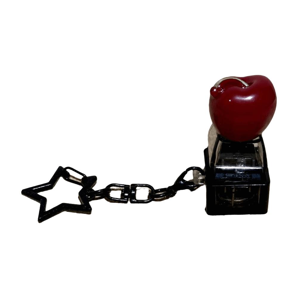 Cartoon Fruit Keycap Keyring Pendant Silent Axis Finger Fidget Toy Stress Relief Toy  For Adult cherry
