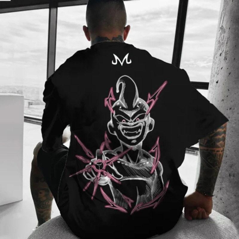 Ανιμέ Dragon Ball Άμεση Εκτύπωση Jet Βαμβακερό T-shirt με Κοντό Μανίκι Ανδρικό Καλοκαίρι 2026 Νέο Φαρδύ Μεγάλο Μέγεθος Μπλούζα με Μισό Μανίκι