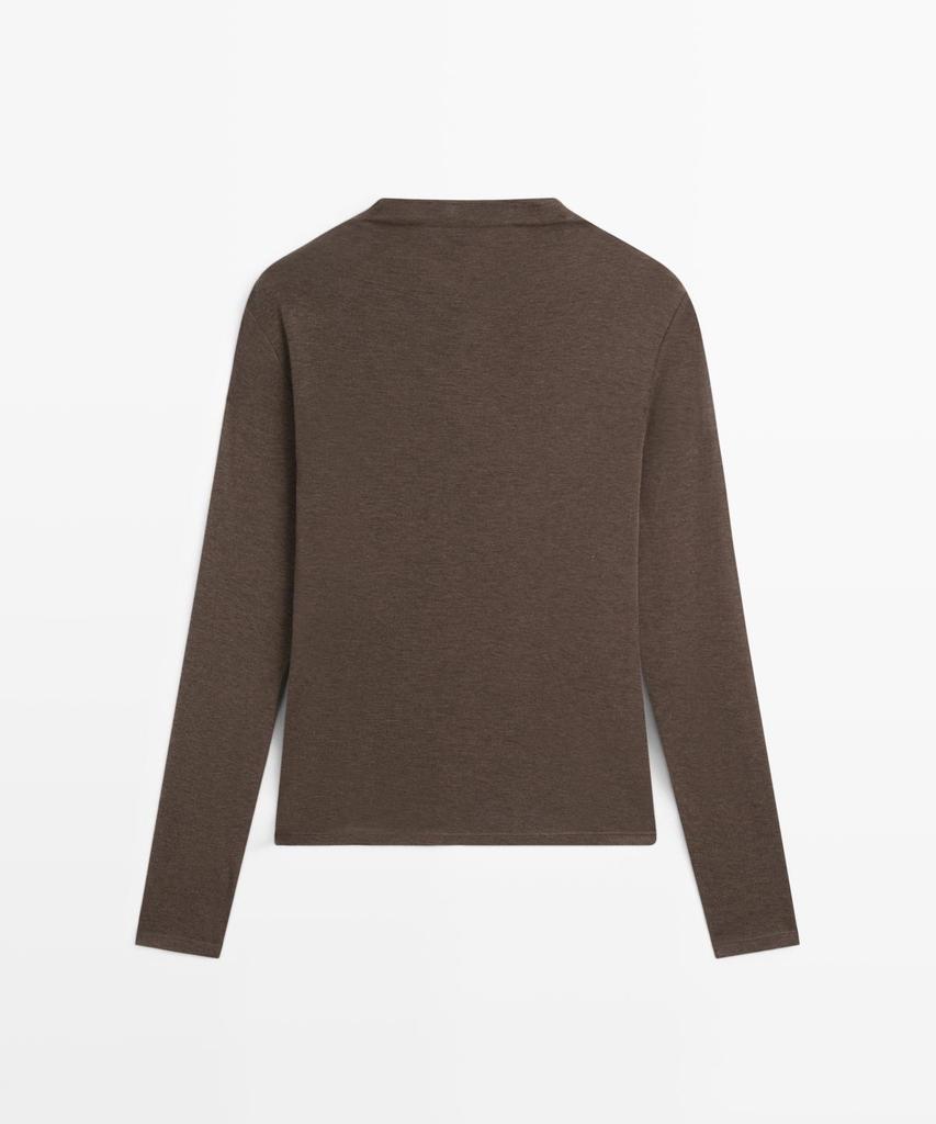 Masimodutti Funnel Neck T-Shirt
