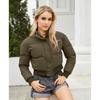 Turtleneck loose casual cotton-padded bread suit