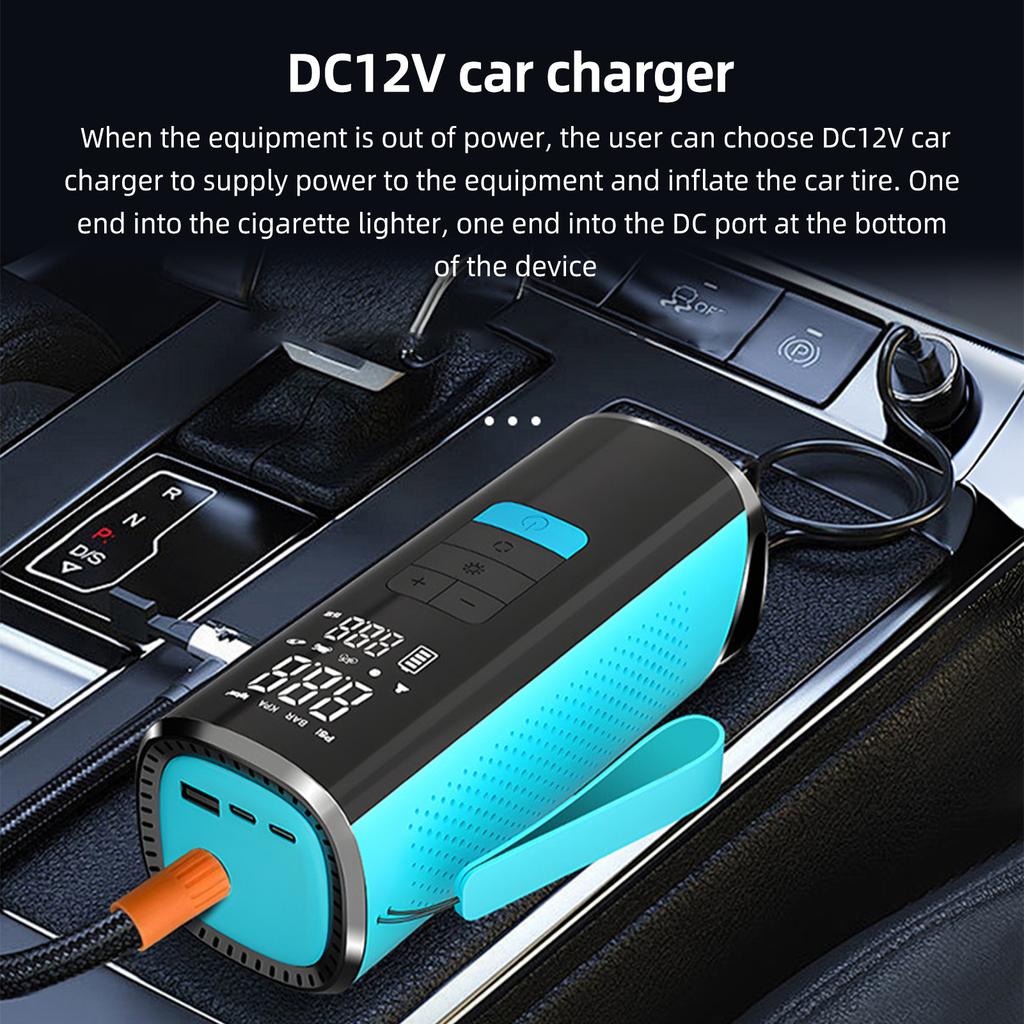 Outdoor Tire Inflator Portable Cordless Air Pump for Car Tires Bike Tire Swiming Rings Basketball