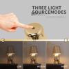 Italien Little Golden Man Bordslampa Touch Switch LED Nattljus Kafé Bar Sovrumsinredning Tänkare Rumsdekorlampa