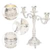 1pcs Zinc Alloy Candle Holder 3 Arm 3 Arm Candle Holder Retro Metal Candelabra  Home Decor
