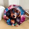 1pc Dachshund Flower Garden Automatic Open/Close Umbrella, 8-Rib Sturdy Frame, Umbrella for Travel, Everyday, Formal Events Yy251126061
