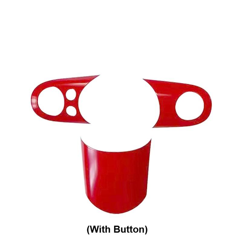 For BMW For Mini Cooper 1st Gen For R50 R52 R53 1Set Car Steering Wheel Button Panel Cover Stickers Car Interior Accessories