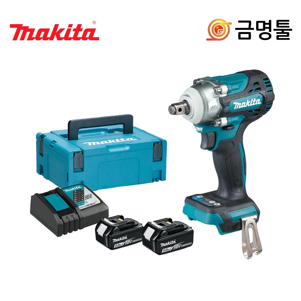 

Аккумуляторный ударный гайковерт Makida DTW300RTJ 18 В 5,0 Ач 1 2-дюймовый двигатель BL, 4-скоростной режим переключения