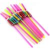 50 Fluorescent Umbrella Straws for Hawaiian-Themed Party Decoration and Craft