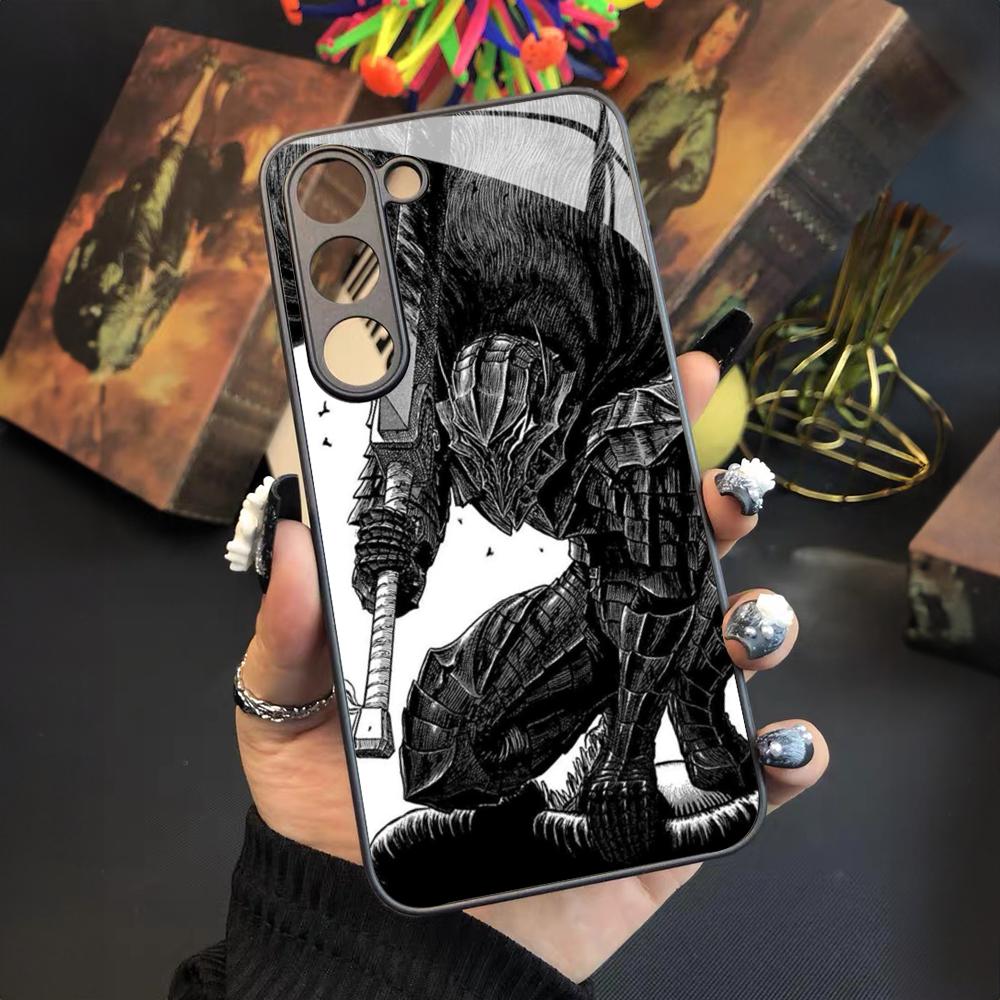Berserk Comics Cool Phone Case For Samsung Galaxy S25 S24 S23 S22 S20 S21 Note20 Ultra Plus Fe Colored Silver Cover