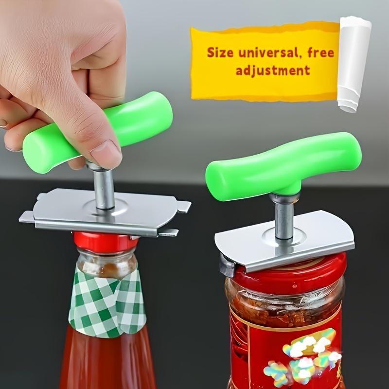 304 Stainless Steel Non-Slip Can Opener,a Tool That Saves Effort,Available In Multiple Sizes for Bottle Opening,Suitable for Kitchen and Bathroom Use