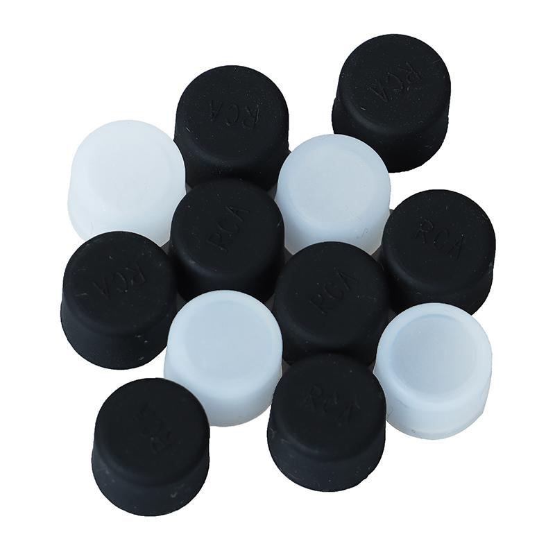 10pcs Silicone TV Audio Video Interface Dust Plug RCA Female Protective CoverGood product