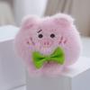 Sweet Adorable Pig Plush Toy With Bow Tie Keychain Perfect For Kids Collectors And