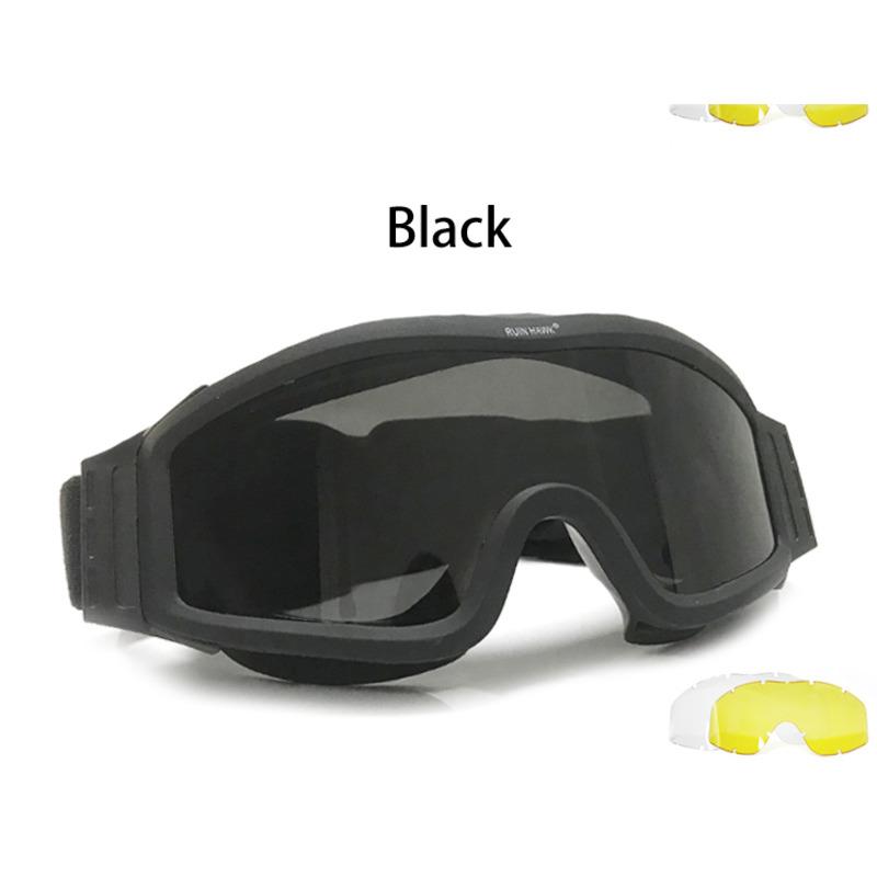 Nouvelles lunettes tactiques polarisées 3 lentilles ensemble lunettes d'escalade Sports de plein air coupe-vent anti-poussière lunettes de protection de sécurité lunettes  18