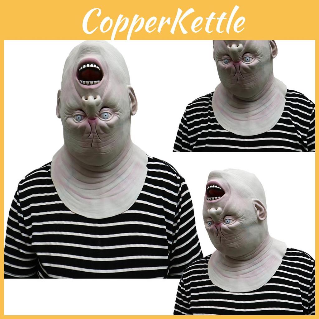 Creepy Latex Upside Down Full Head Mask Perfect For Halloween Costume Parties