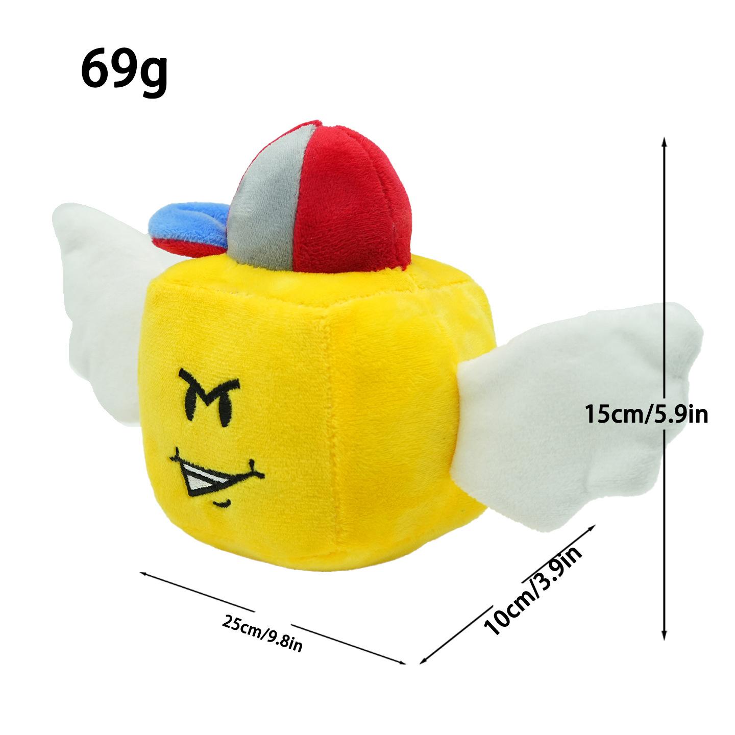 Lucky Block Knuffelpop Schattig Anime Accessoires Speelgoed Verjaardag Kerstcadeau yellow