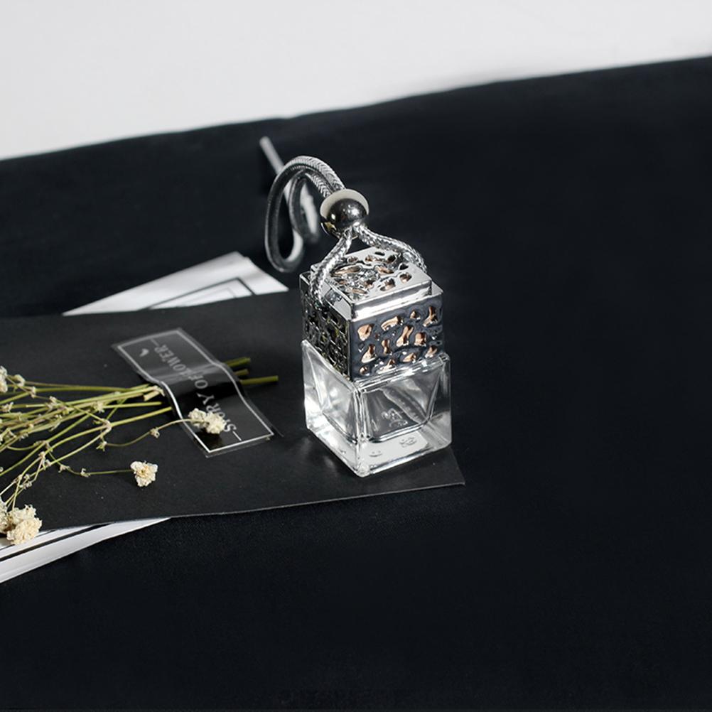 

3 шт. пустой автомобильный подвесной флакон для духов освежитель воздуха многоразовый ароматизатор пустой стеклянный флакон серебряный