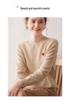 Women's 100% Cashmere Loose Round Neck Pullover: High-Quality, Soft Knit Base Layer Sweater for Autumn/Winter
