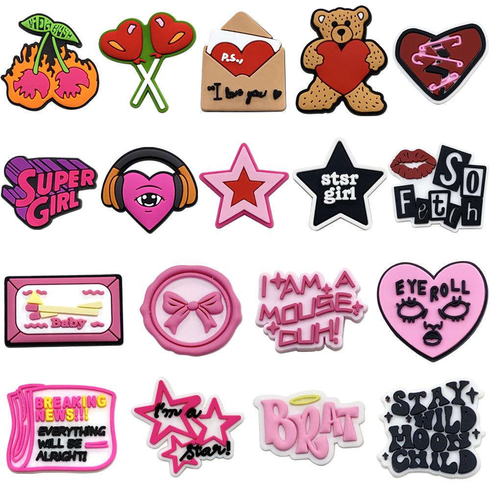 84 Exquisite Anime Shoe Charms: Soft Rubber Buckles for DIY Clogs and Cute Decorations