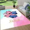 1pc Stitch Pattern Area Rug Soft Flannel Floor Mat for Living Room,Office,Bedroom and Carpet,Sofa Coffee Table Floor Mat