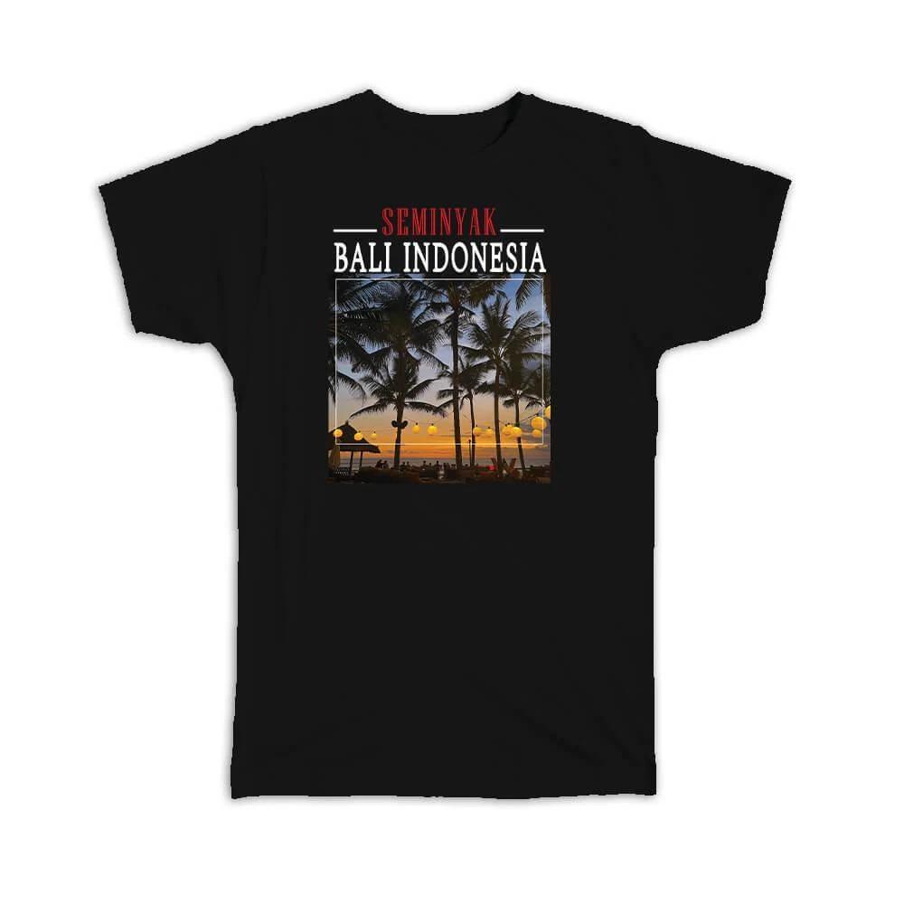 Gift T-Shirt : Palm Trees Seminyak Bali Indonesia L