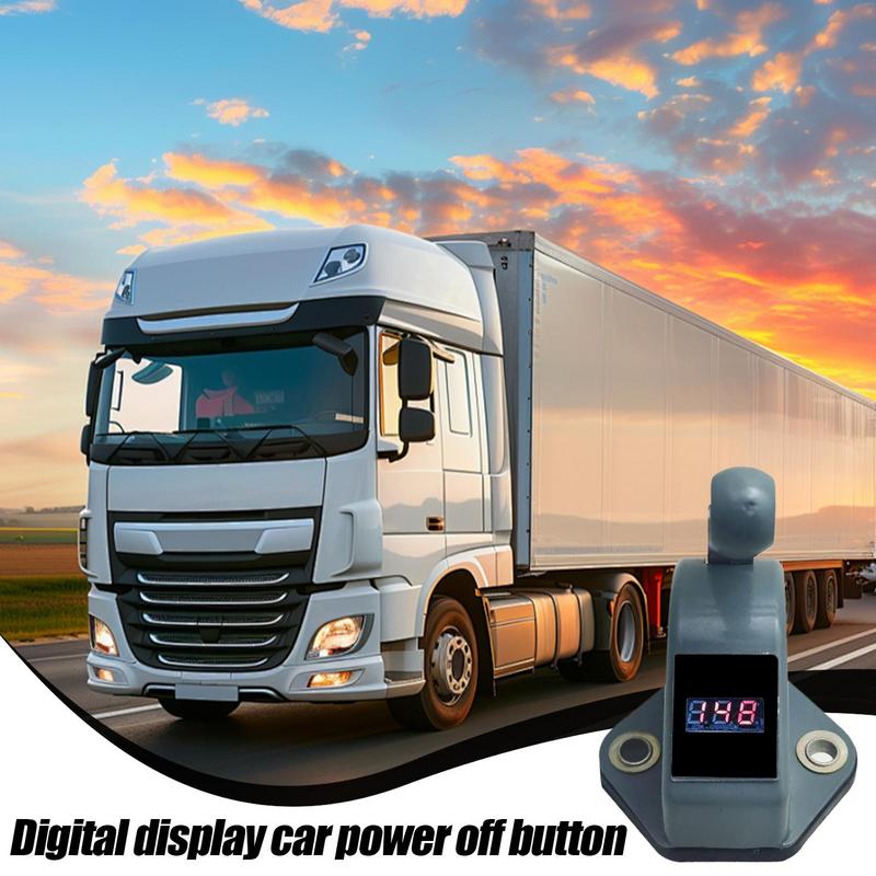 Цифровой изолятор аккумулятора 12 В/24 В Совместимая кнопка отключения питания автомобиля Реле отключения клеммы аккумулятора с датчиком напряжения Для CHINA