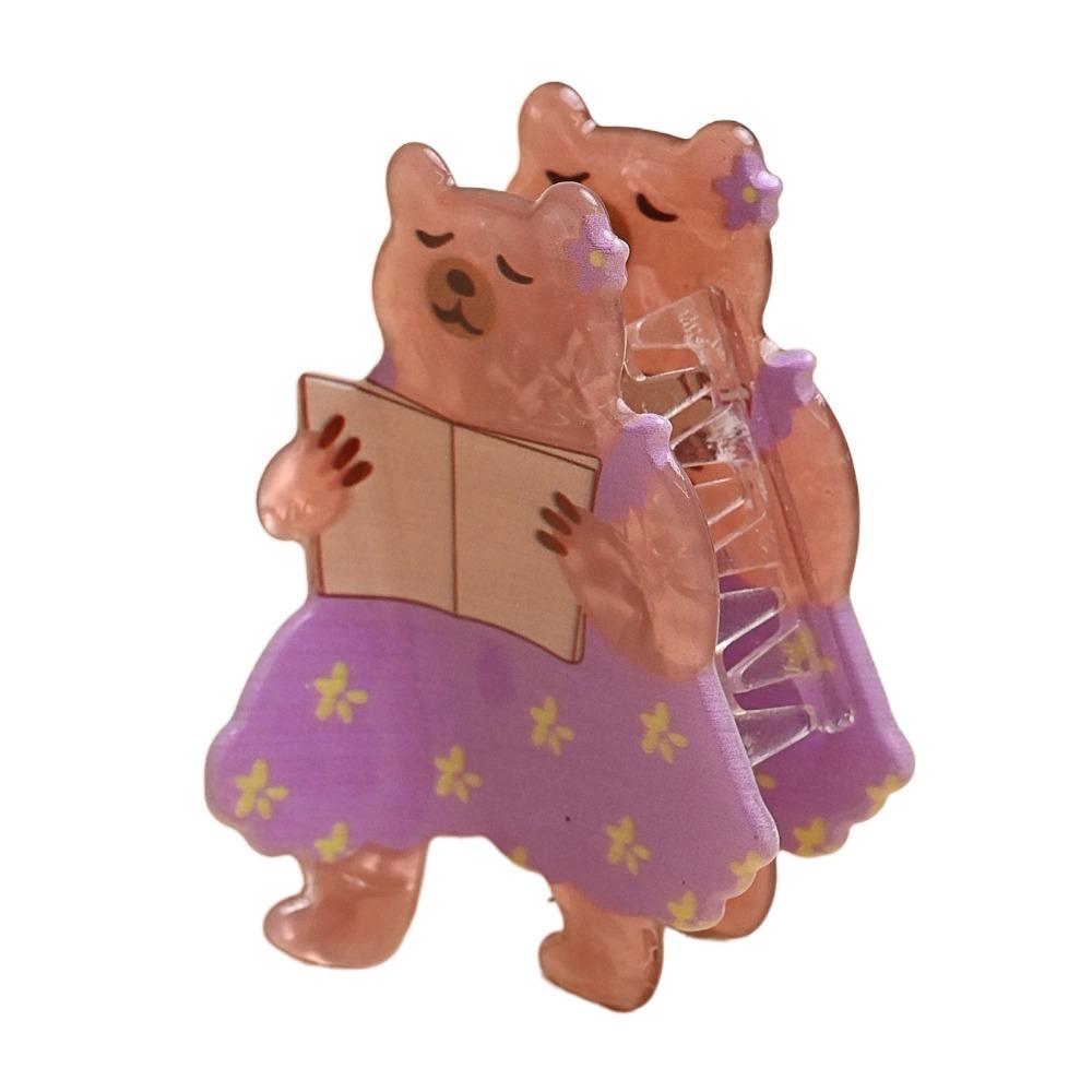 Penguin Cute Rabbit Hair Grab Animals Acrylic Shark Clip Cute Cartoon Hair Claw  Woman Girls