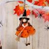 Halloween Netted Broom Witch Girl Angel Decoration Pendant Bell Hanging Doll Christmas Tree
