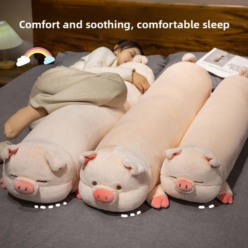 Plush Pig Pillow Toy For Kids And Girls Soft Animal Bed Cushion