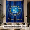 Custom Text Tapestry Everton FC Print Wall Tapestry Indoor Living Room Wall Decor