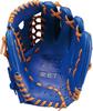 ZETT Youth Baseball Ground Royal Blue x Oak Brown Size BJG762650 Glove, Hero, All-Around, Left-Handed Throw, (2536), L,