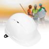 Breathable Hard Hat LDPE Lining White Adjustable Labour Protective Helmet for Construction Sites