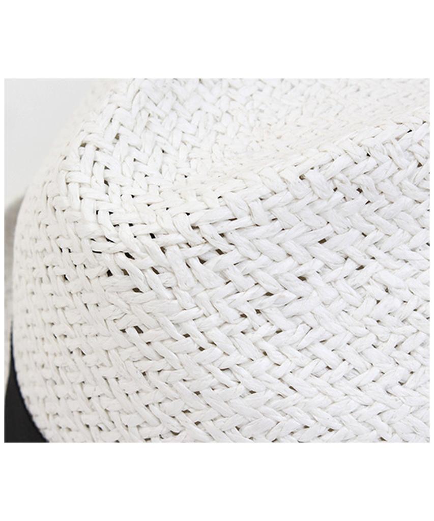 Yunibeosyeolkemiseuteuli Punk Short White Summer Fedora Summer Hat