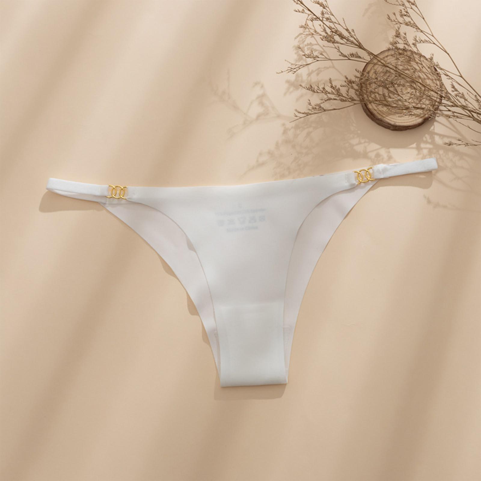 

Женское спортивное бесшовное нижнее белье из ледяного шелка, Женское сексуальное тонкое нижнее белье на тонких бретелях S