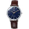 Casio LTP-VT01L-2B Women's Quartz Watch Navy Brown Leather Band Imported Model