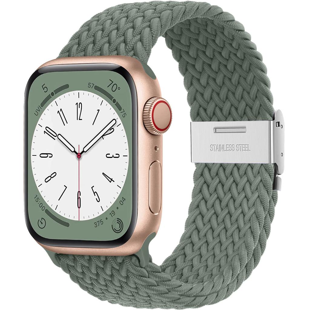 Strap For Apple Watch Ultra Band 49mm 45mm 44mm 40mm 41mm 42mm 40 45 Mm Braided Solo Loop Correa Bracelet Series 8 7 3 5 Se 6 4