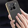 Gold Silk Texture Leather Plating Case For Xiaomi 15 Ultra Ultra Thin Tough Electroplated Cover For Mi 14T 13T Pro 14 Ultra 12 X