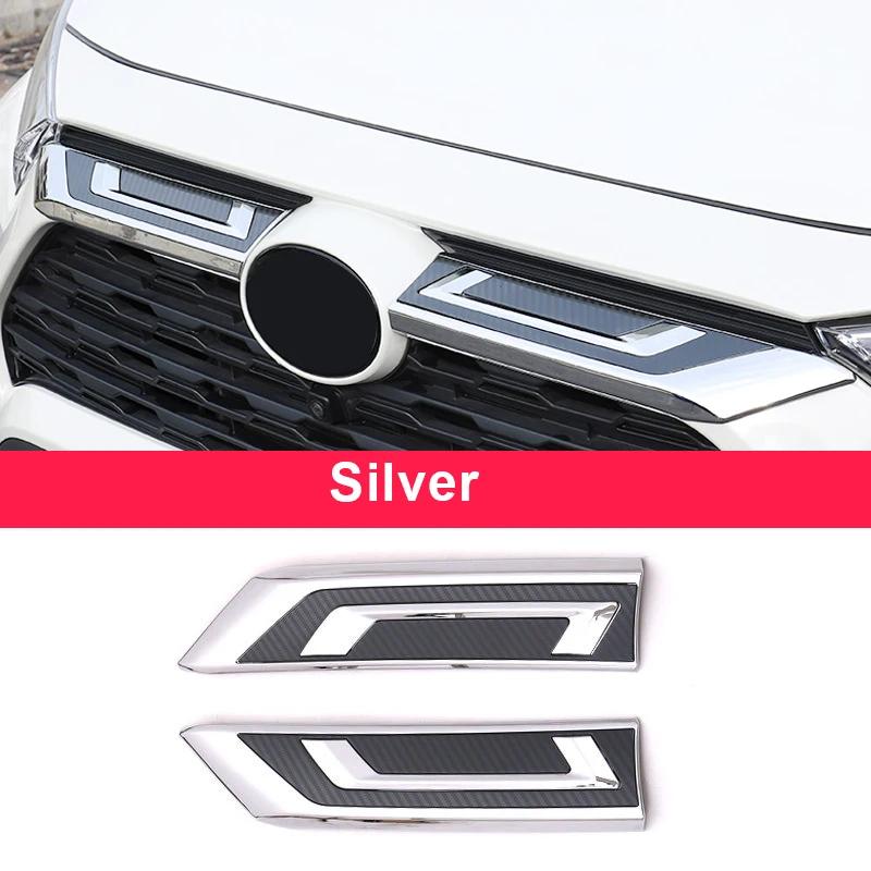 For Toyota RAV4 RAV 4      2024 XA50 ABS Car Front Grille Grill Emblem Trim Strips Cover Sticker Accessories
