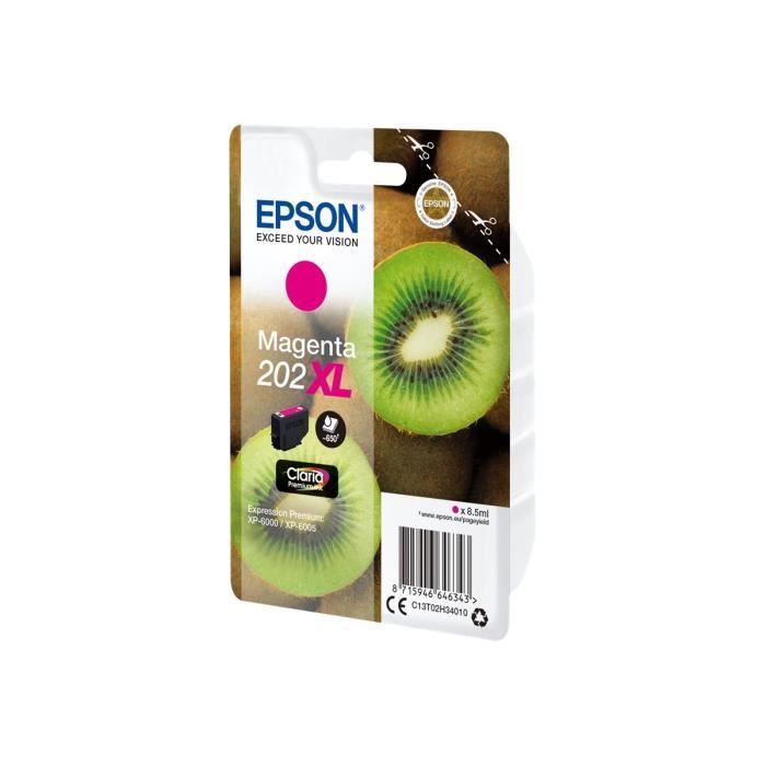 Cartouche D'encre Epson 202XL - Magenta - XL - Pour Expression Premium XP-6000/XP-6005/XP-6100/XP-6105