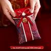 High-End Chinese Wedding Red Envelope Bag for 10,000 Yuan, New Style Cloth Art Design, Perfect for Parents' Address Change Gift
