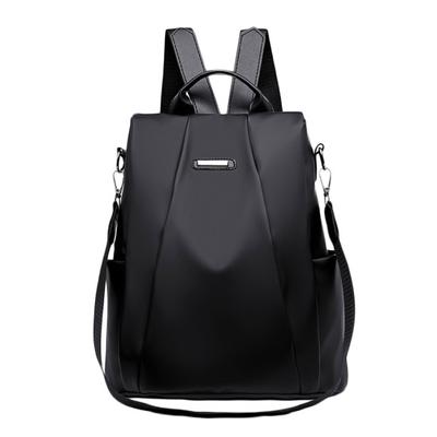 Mode Frauen Einfarbig Zipper Anti-diebstahl Schulter Tasche Handtasche Reise Rucksack
