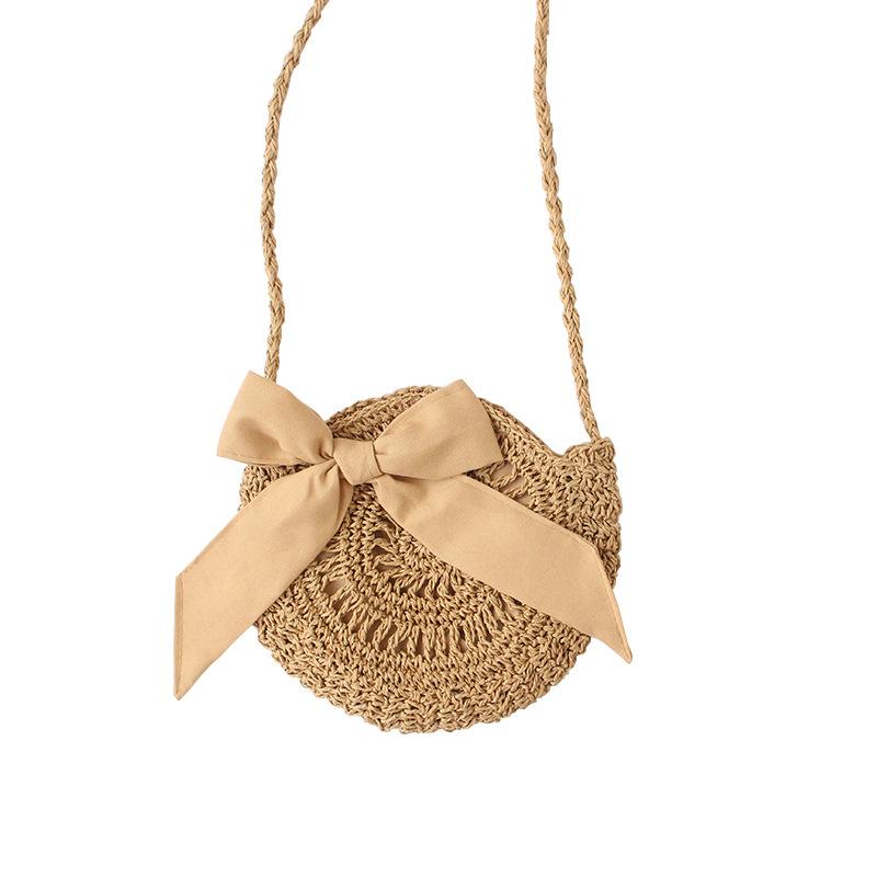 Round Straw Bag Handbags Women Summer Rattan Bag Handmade Woven Beach Circle Bohemia Handbag New Fashion 2025 New Gift