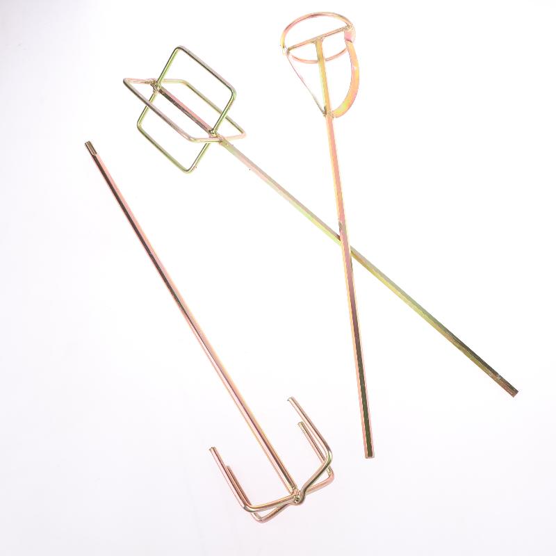 1Pcs Putty Powder Coating Paint Electric Mixer Rod Head  Mixing Rod Mixer Drill Paint Stirring Rod Mortar Mixing Paddle