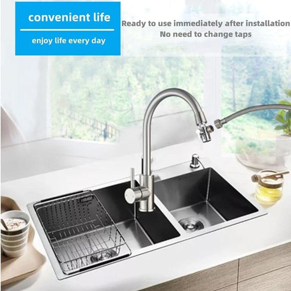Zinc Zinc Zinc Alloy Sink Faucet Diverter Valve Spraye Faucet Adapter  Kitchen
