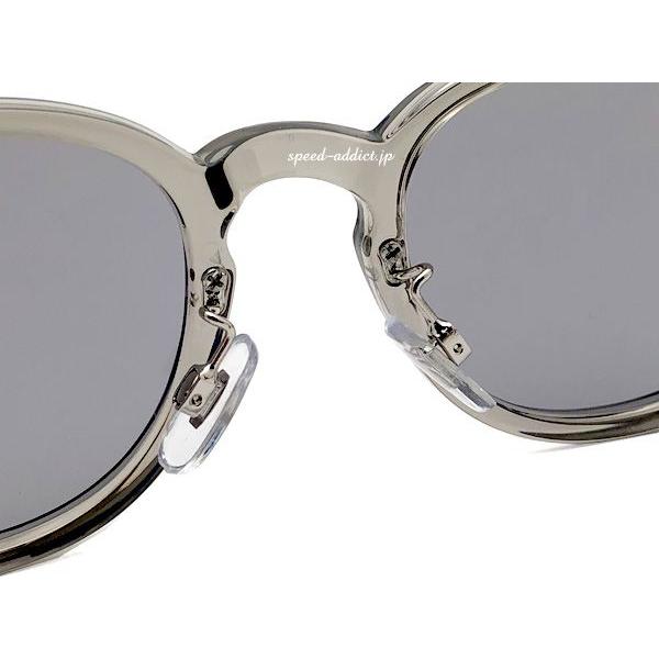 Used BOSLLINGTON SUNGLASS for JAPANESE CLEAR GRAY LIGHT SMOKE/Bosllington Sunglasses Transparent Clear Frame Light Smoke Casual Down