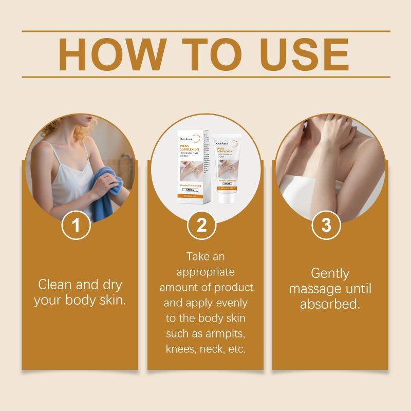 Oceaura Underarm Moisturizing Cream For Effective Lighten Thigh Inner  Remove Melanin Private Parts Brightening Cream